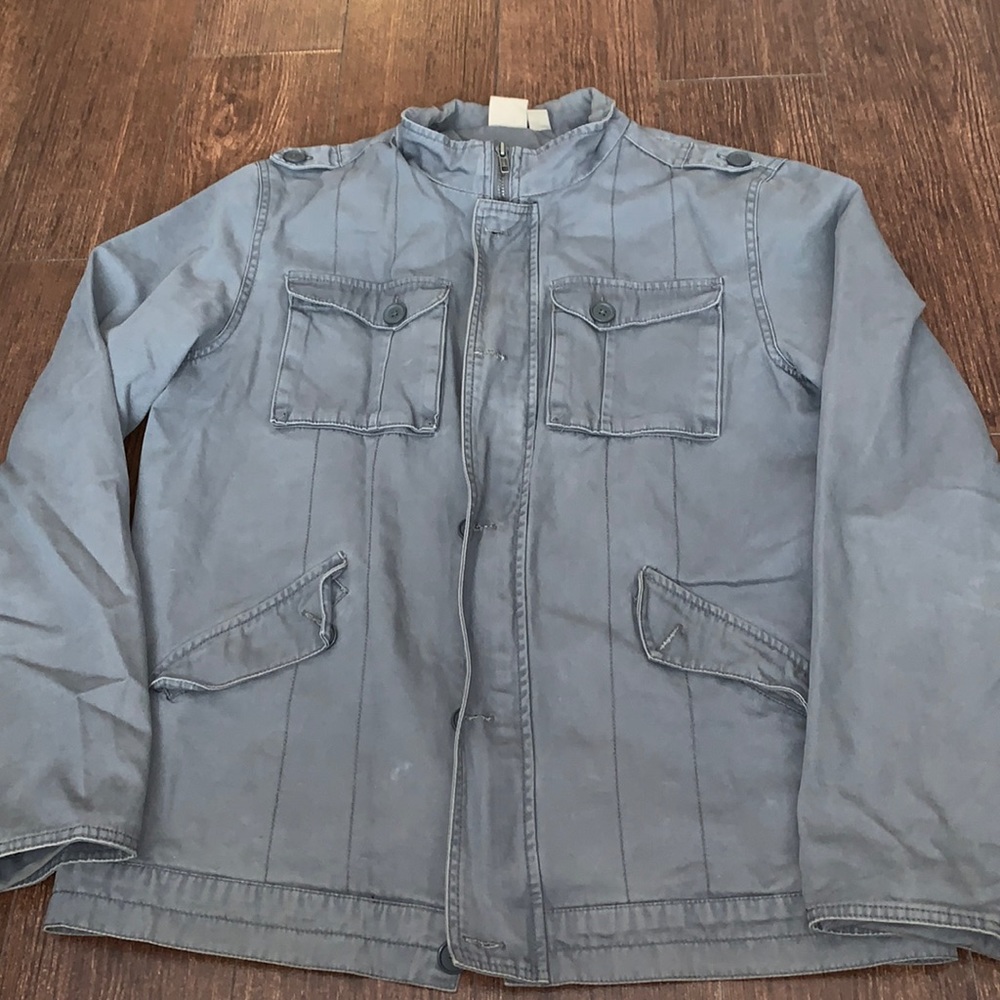 Men's Casual Utility Jacket - Gray